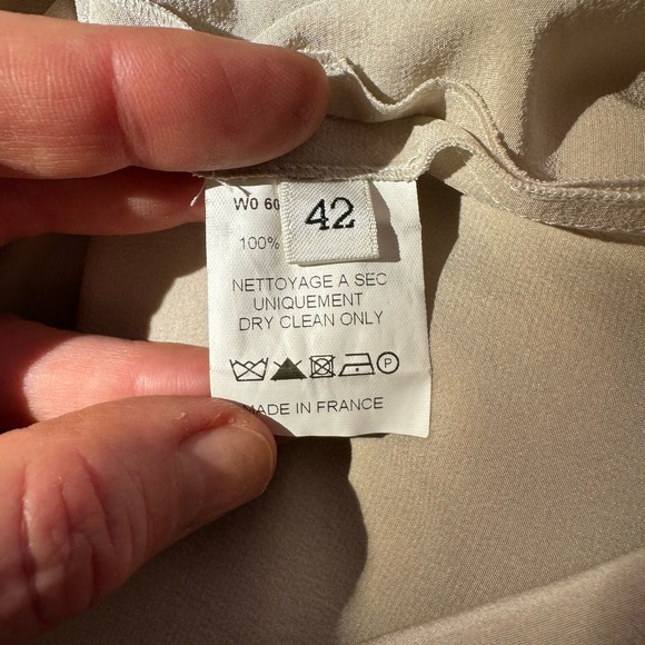 Lanvin Silk Tie Ruffle Collar 42 - Picture 5 of 8